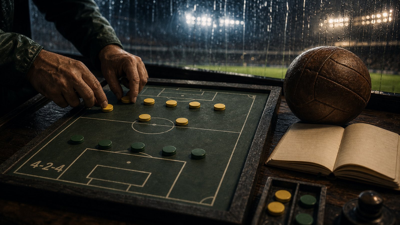 The 4-2-4 idea only worked because the attack and cover positions moved as one mechanism.