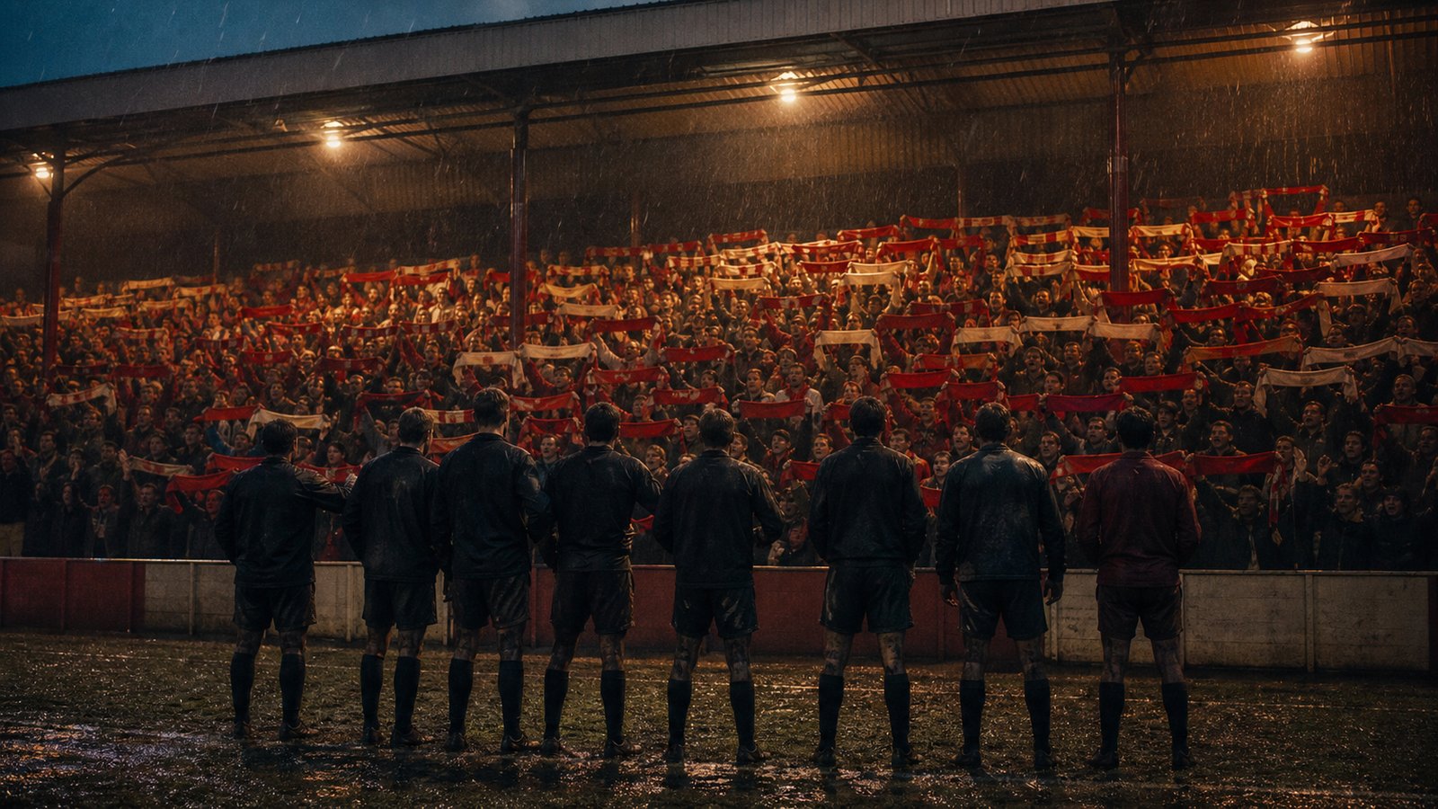 Bristol supporters filling Ashton Gate for the first home match after the club survived