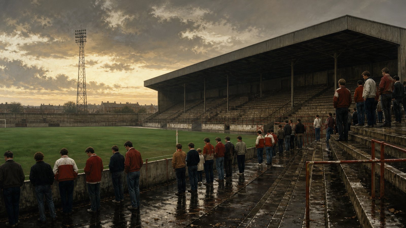 Charlton supporters leaving The Valley after the final 1985 match