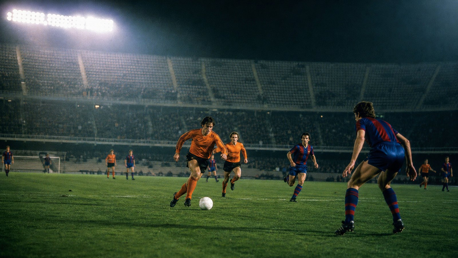 Dundee United defending their aggregate lead in Barcelona before two late goals