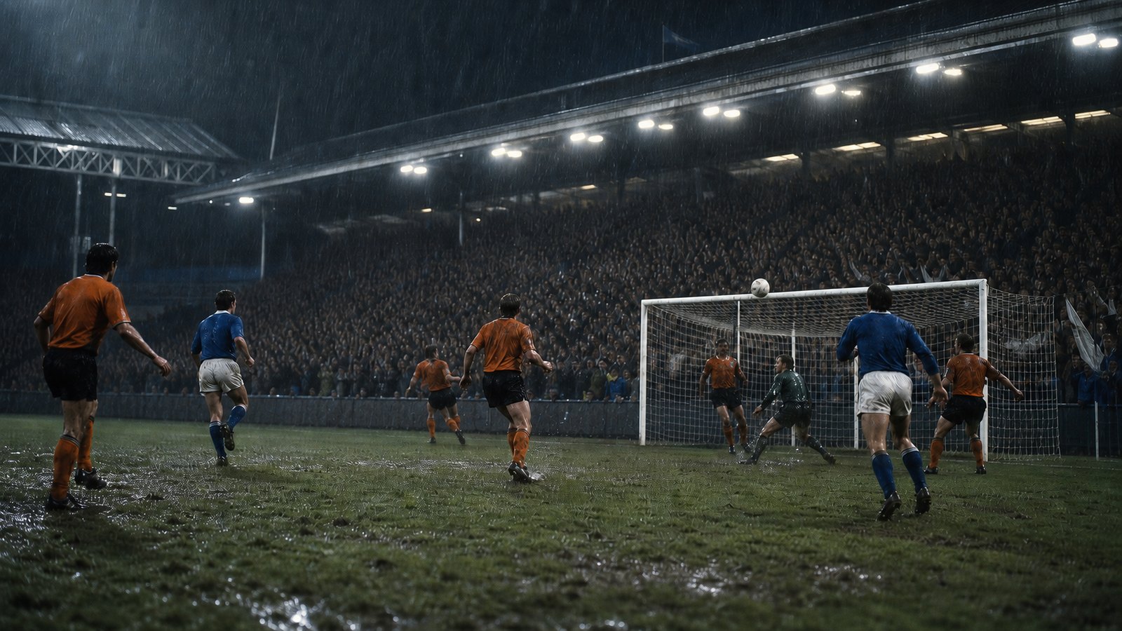 Exhausted Dundee United players chasing the UEFA Cup final at Tannadice after the Scottish Cup defeat