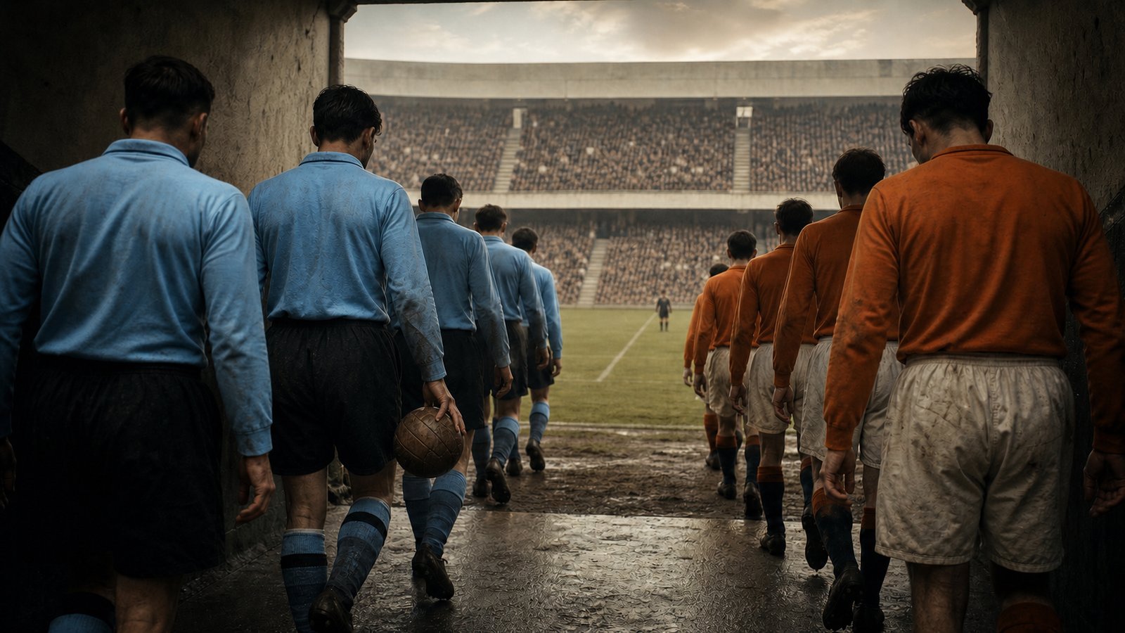 Uruguay recovering against the Netherlands in the 1924 Olympic semi-final