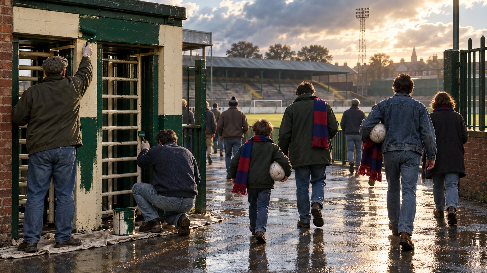 Supporters returning to the Recreation Ground as a newly formed club begins again in non-League football