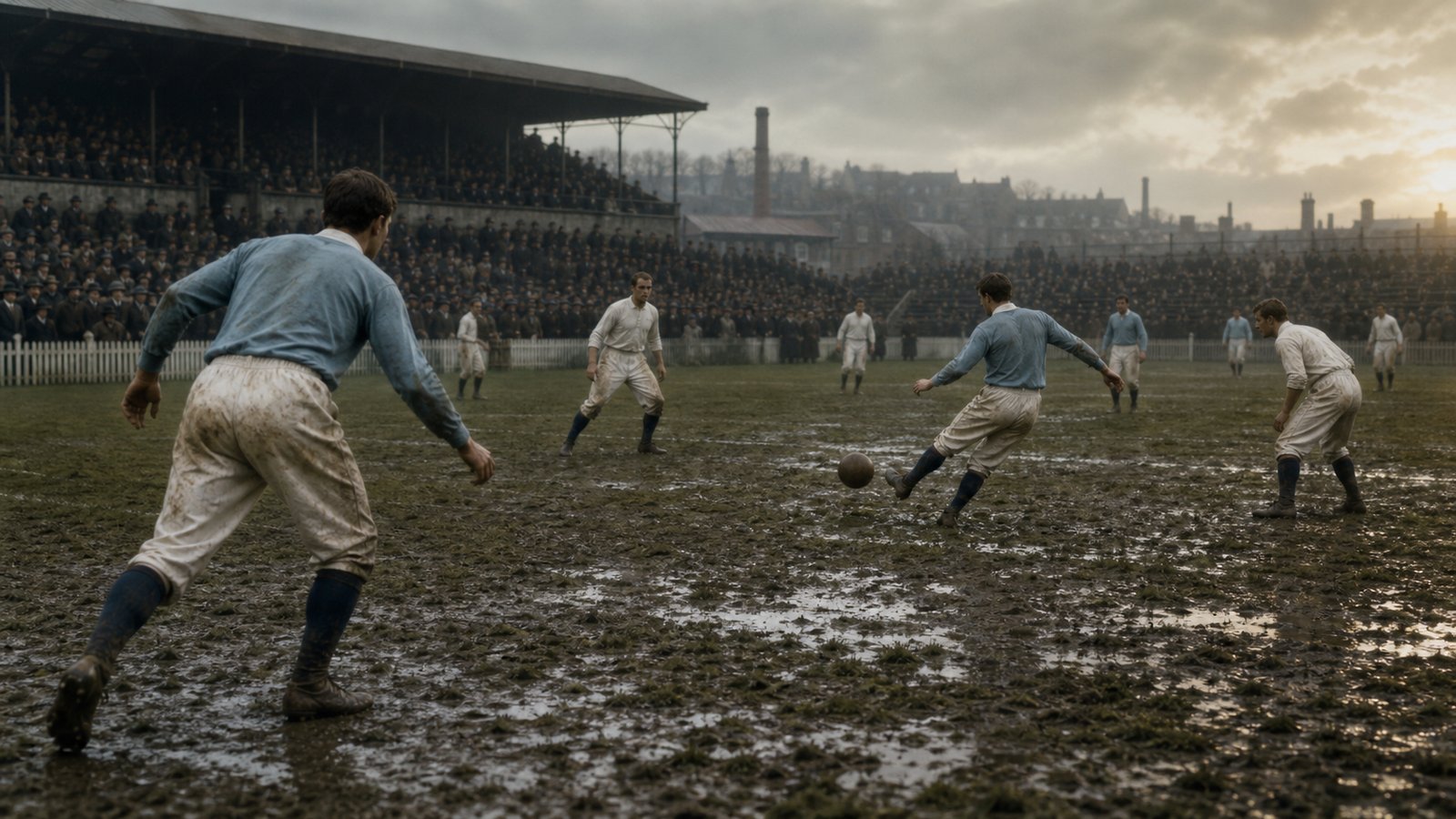 Blackburn Olympic Prepared at Blackpool Before Passing Old Etonians Out of the 1883 FA Cup featured artwork