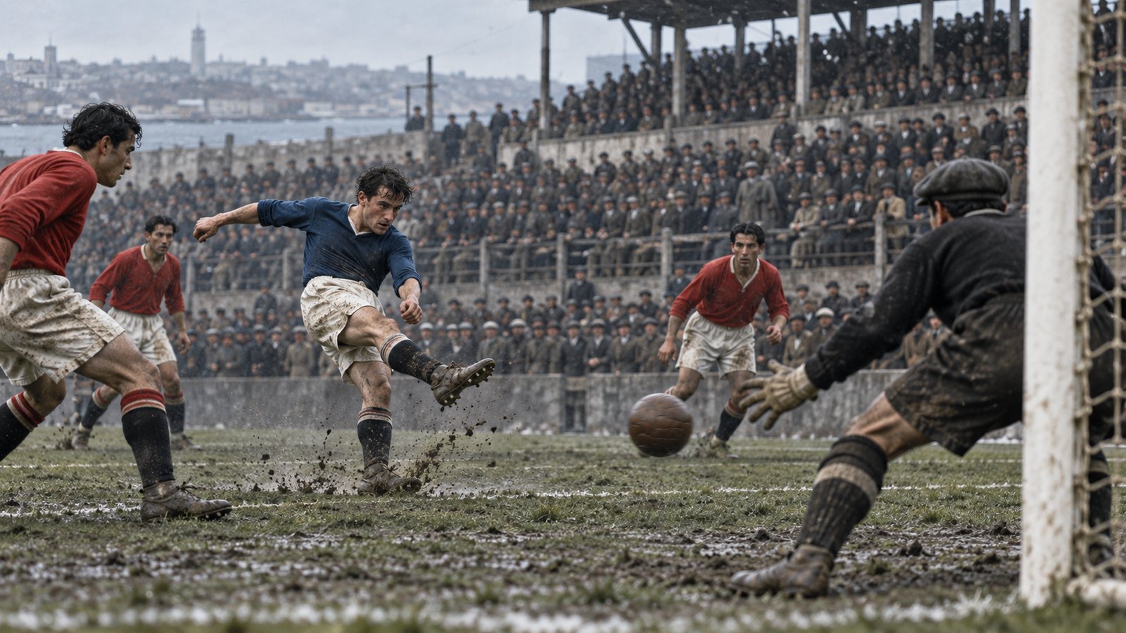 Lucien Laurent’s 19th-Minute Volley Began the World Cup’s Scoring Record featured artwork