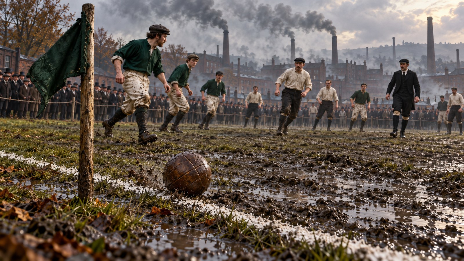 Sheffield Introduced the Corner Kick in 1868 to Punish Defenders Who Put the Ball Out featured artwork